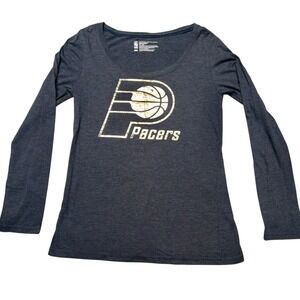 NBA Indiana Pacers Womens Medium‎ Long Sleeve Shirt NBA Basketball Boat Neck